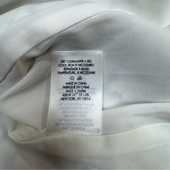 EUC Alice + Olivia Women's Tweed Mini Dress Size 4 - White - Picture 7 of 7